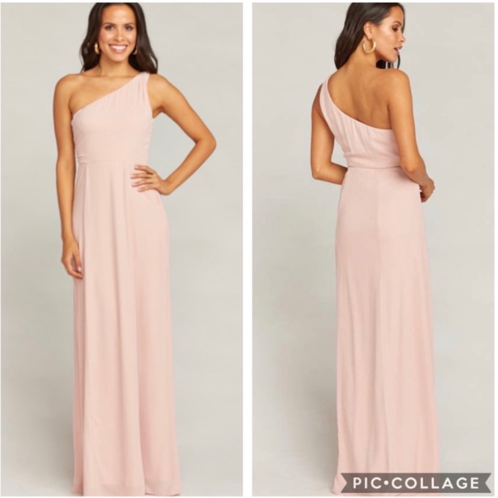 Show me your mumu one shoulder bridesmaid dress